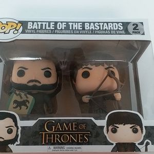 funko pop game of thrones jon snow and Ramsay Bolt